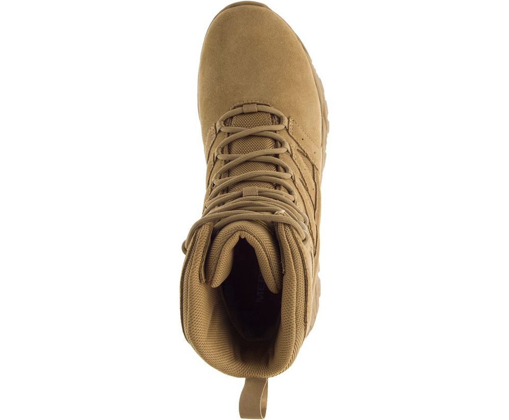 Merrell Boots Khaki - Moab 2 Defense - Womens 28ZHXOPAC